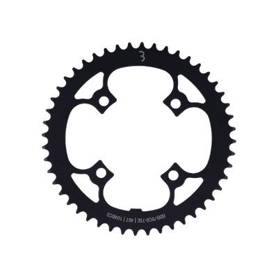BBB BCR-75E E-Bike Kettenbatt, 4-Arm-Chainring aus Stahl, Schwarz, 104mm