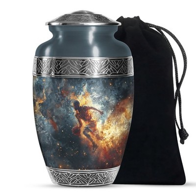 Basketball Rust Funeral Urns for Human Ashes Adult Women (10 Inch)