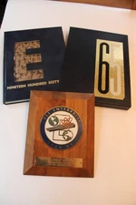 U.S.S. Enterprise CVAN-65 Maiden Voyage 1962 Book and Plaque LTJG Abrams