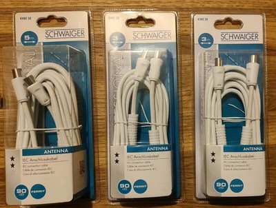 Schwaiger  Professional Antennen Anschlusskabel  1x KVKF 50 2x KVKF 30 90dB IEC