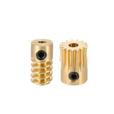Worm Gear Set 0.5 Module 15:1 Reduction Rate(Gear-3mm Bore Rod 2mm Bore)]