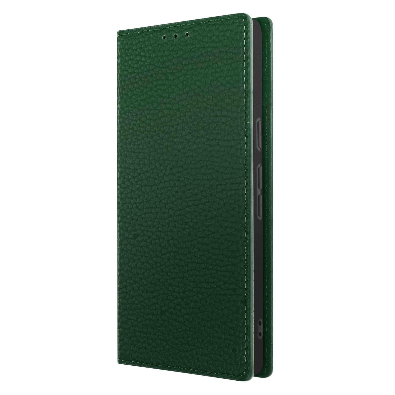 Housse Pixel 7 cuir texturé - Etui de protection vert avec support vidéo