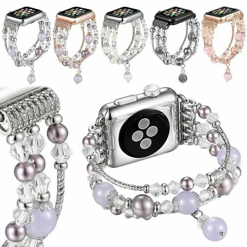 Jewelry Crystal Bracelet Band Strap For Apple Watch iWatch Series 7 6 5 4 3 SE