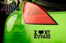 A 108 - I love my Kuvasz dog car sticker dog car sticker bumper sticker