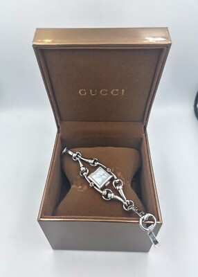 Authentic Gucci Stainless Steel Mod 116.5 Signoria Horsebit Wrist