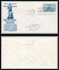 US FDC # 1017 3c National Guard  HF  addressed 1953, 9p7150