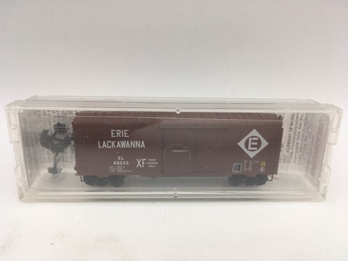 N SCALE Micro-Trains MTL 73030 Erie Lackawanna 40' Single Door Boxcar #88033 NOS - Picture 5 of 8