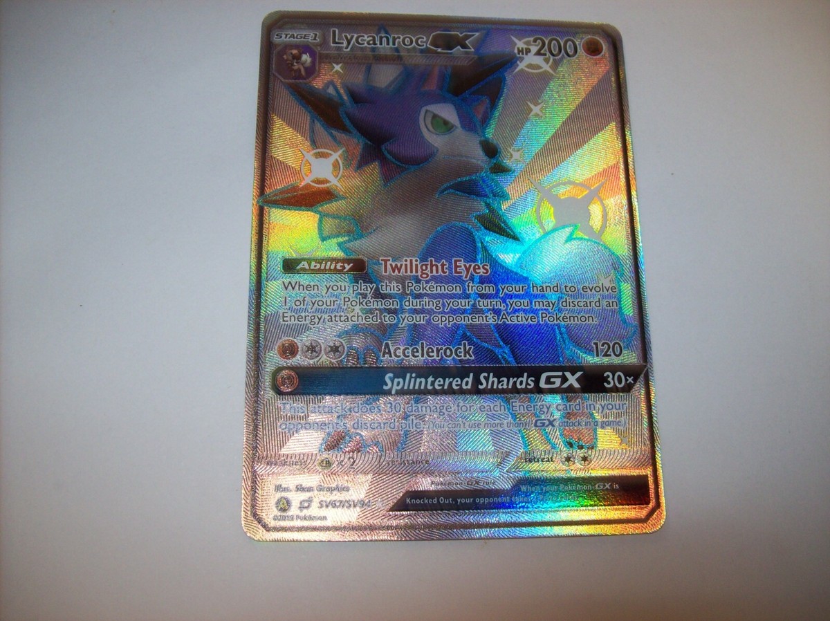 shiny lycanroc pokemon card Pokémon Lycanroc GX - SV67/SV94 - Shiny Ultra Rare Hidden Fates Singles -  Trading Card main image 0