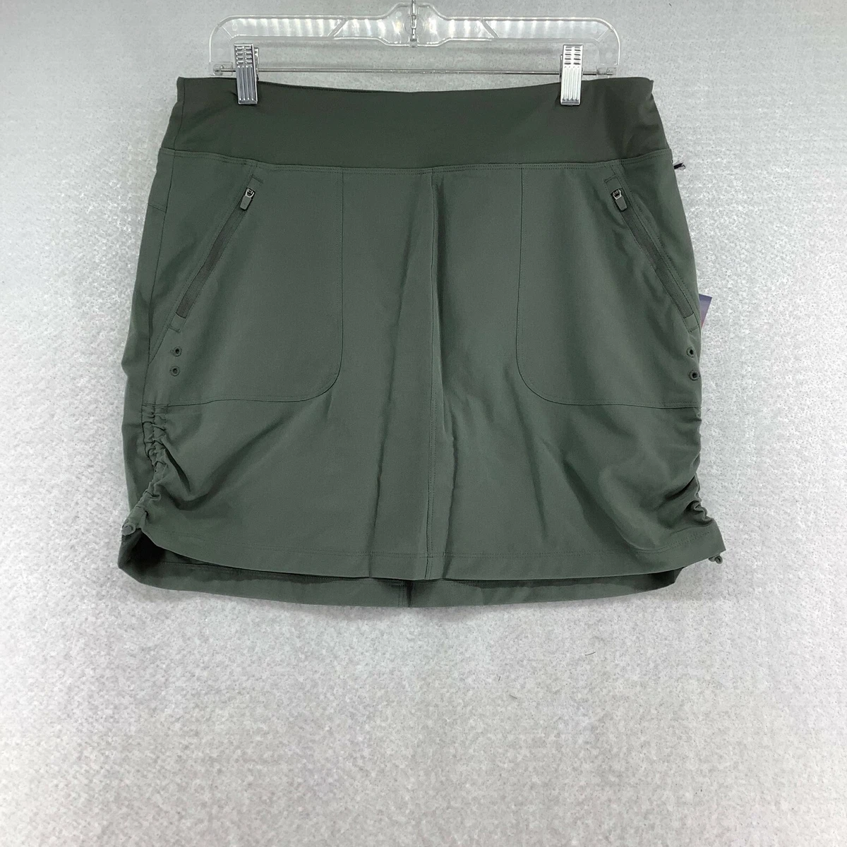 Kyodan Womens Outdoor Collection Stretch Woven Gray Athletic Skort