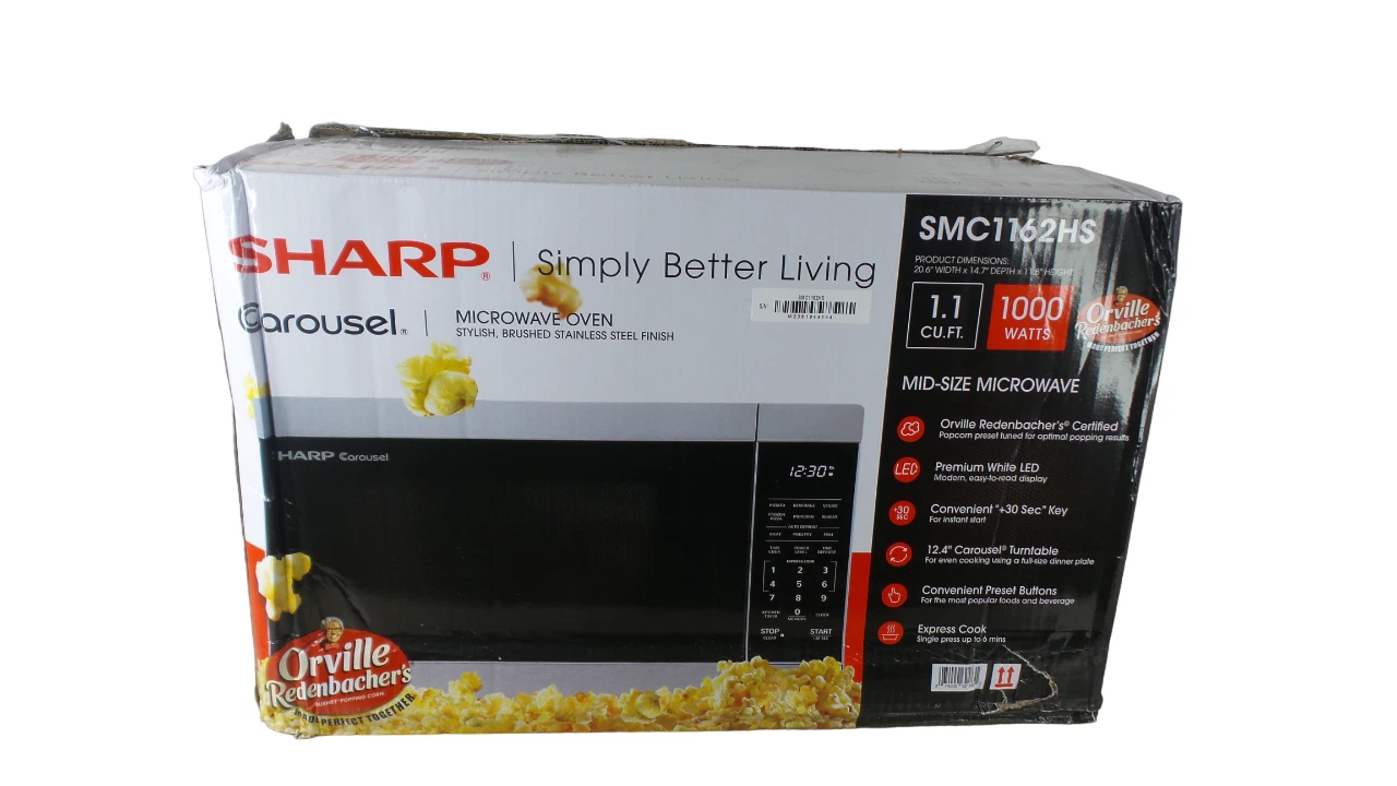 Sharp1.1-Cu. Ft.Countertop Microwave Oven Stainless -SMC1162HS- Free Shipping
Opens in a new window