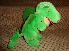 RARE VINTAGE 1983 R DAKIN SAN FRAN USA SOFT PLUSH GREEN DRAGON COLLECTIBLE TOY