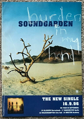 SOUNDGARDEN - BURDEN IN MY HAND 1996 Full page UK magazine ad