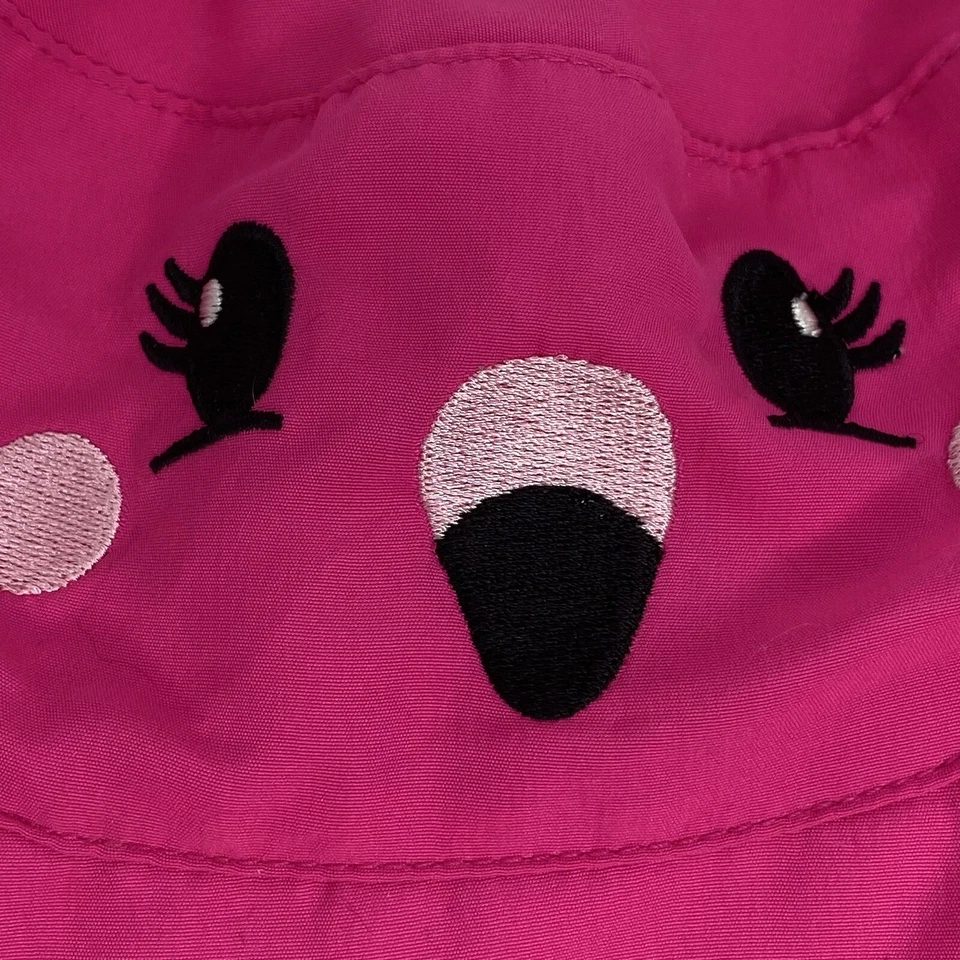 Koala Kids Baby Flamingo Bucket Hat Cap 12-24 Months Sun Beach Pool Swim Pink - Image 4 of 4