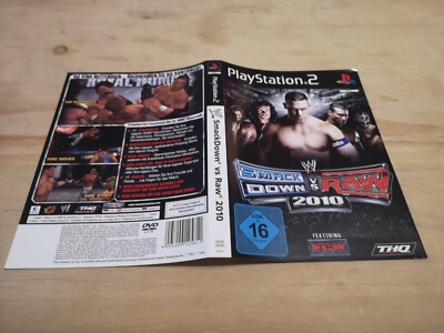 Smackdown vs Raw 2010 - PS2 Playstation 2 Frontcover + Backcover Gebraucht