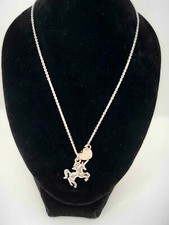 Girls Unicorn Initial Necklace Fashion jewelry unicorn with initial heart charm