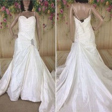 BLUE by ENZOANI Silk Wedding Dress Size 12