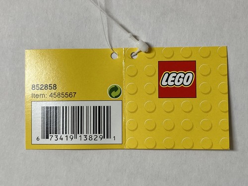 Lego wiederverwendbare Tragetasche 852858 rot Lego Stein Muster Reißverschluss Tasche Neu mit Etikett - Bild 4 von 9