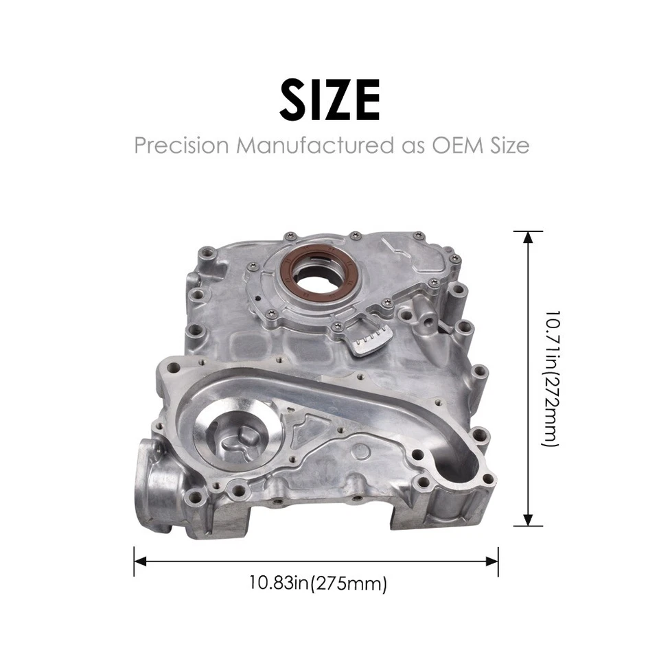 11301-75030 Timing Chain Cover Oil Pump For 95-04 Toyota Tacoma 2.4L 2RZFE DOHC - Image 2 of 4