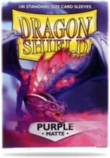 Dragon Shield Standard Size Matte Purple Sleeves 100 CT for MTG / Pokemon + More