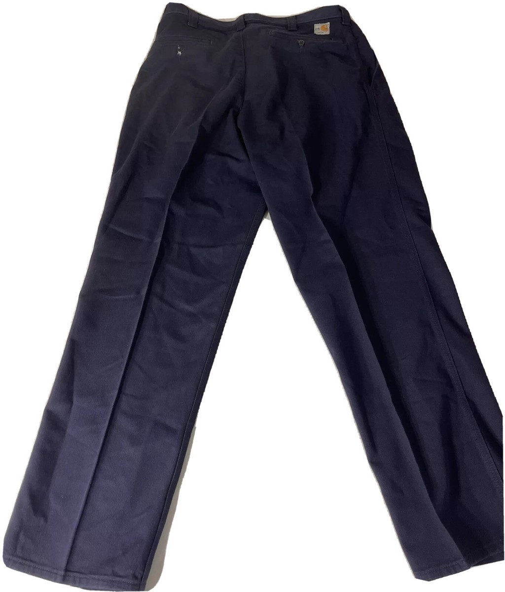 Carhartt FR CAT2 Flame Resistant 371-20 Size 34X30 NAVY BLUE