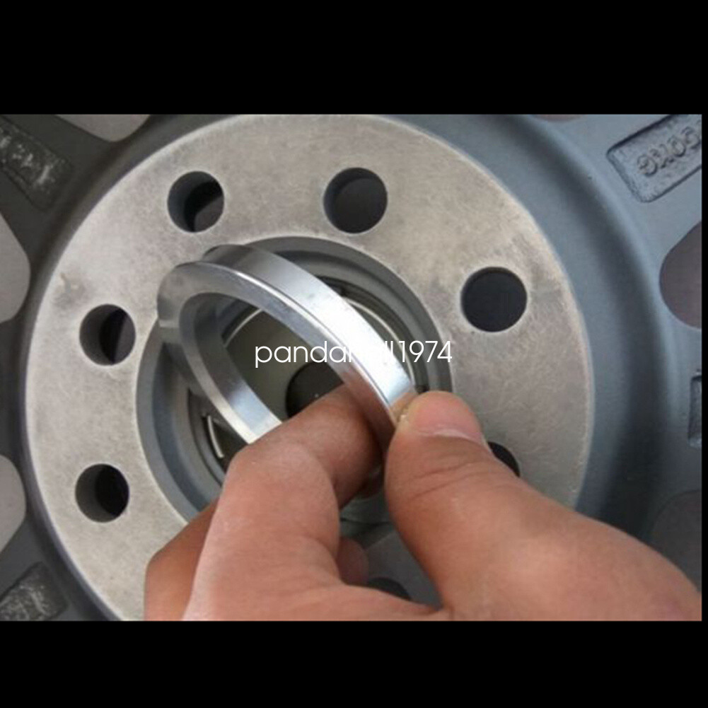 Set Di 4 Anelli Centratici Per Cerchi Auto In Alluminio Blu - OD 67.1mm, ID 66.1mm - Foto 2