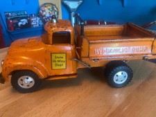 Vintage 1957 Tonka State HI-Way Dept. Dump Truck, Drop Down Sides, All Original