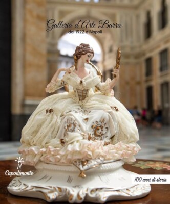 Capodimonte Porcelain Lady Mirror Exclusive Version White And Gold. Lace Dress | eBay Capodimonte Porcelain Lady Mirror Exclusive Version White And Gold. Lace Dress | eBay