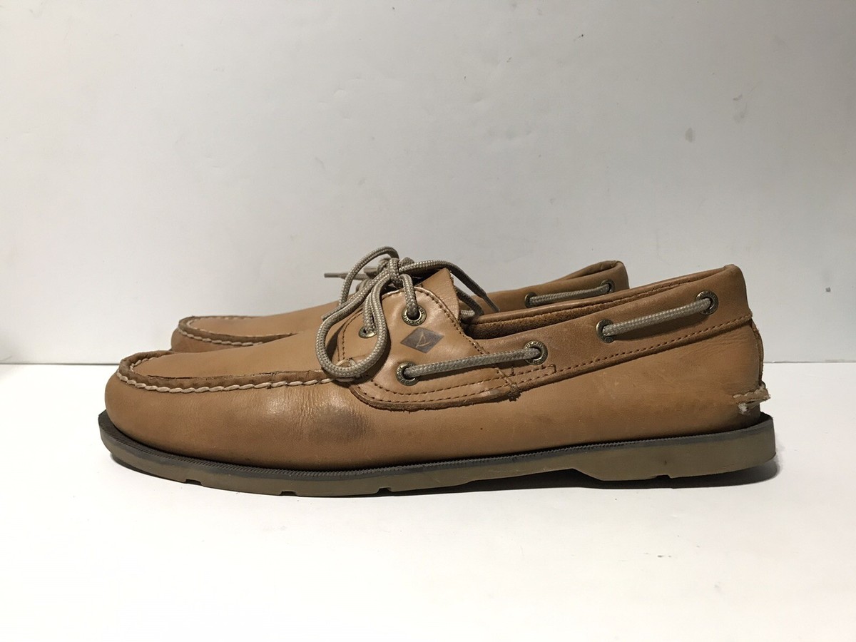 SPERRY TOP-SIDER 2-Eye Brown Sz 10.5 M Men Leather Boat  display picture 3