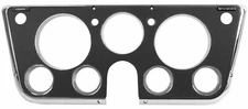69-72 Chevy/GMC C10 Truck Black & Chrome Dash Bezel 7-Hole Design w/Lower Gauges