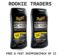 2 Pack -  Meguiar’s Ultimate Black Plastic Restorer, White, Liquid