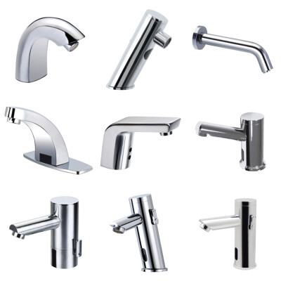 Sensor Automatik Wasserhahn Chrom Freisprech Wasserfall Bad Küche Modern Design