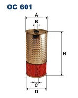 Filtron Oc 601 ÖLfilter FÜR MERCEDES-BENZ Puch