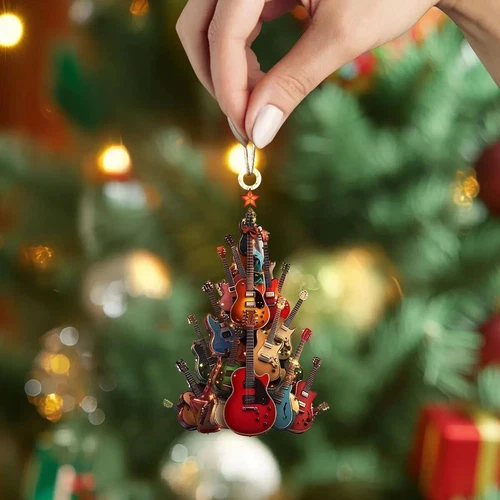 Rockin' Around The Guitar Christmas Tree Ornament NEW HOT SALE - Picture 5 of 22