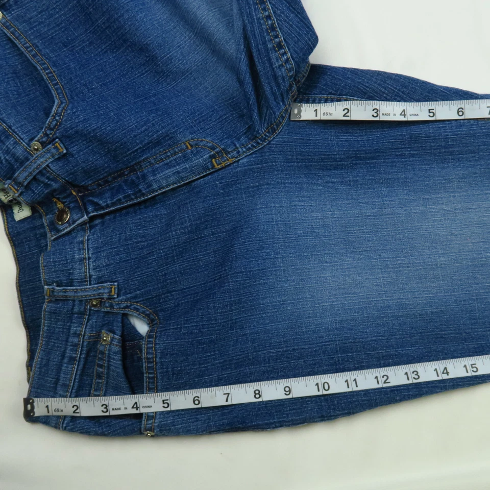 Женские джинсы Duck Head расклешенные со средней посадкой 10Px29 легкая стирка короткие миниатюрные - Изображение 4 из 4