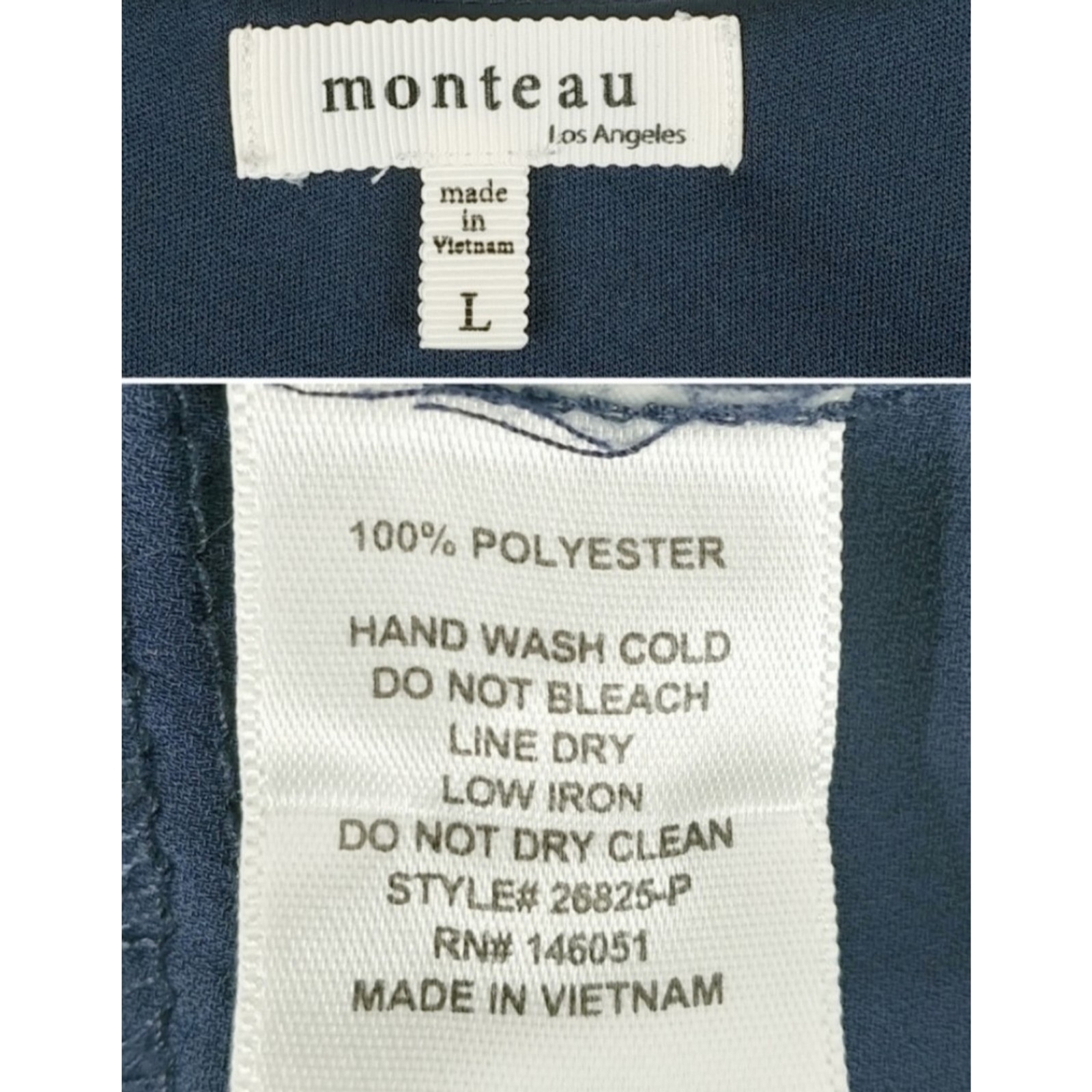 Monteau Multi Patterned Striped Layered Sleeveles… - image 8