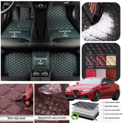 For Alfa Romeo Giulia Stelvio Custom Cargo Liner Pads Car Floor Mats All Weather