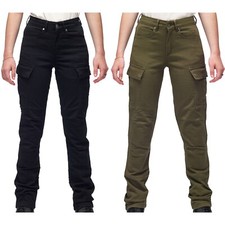 Damen Motorrad Jeans Hose - Modeka Brandon Cargo - hoch abriebsfest