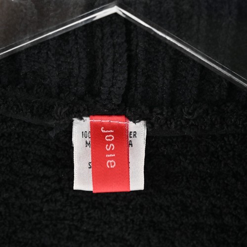NATORI Robe Womens Sz L Black Fleece Belted Comfort Sherpa Plush Soft Cozy JOSIE - 第 8/13 張圖片