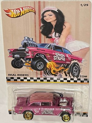 55 Chevy Bel Air Gasser Custom Hot Wheels Candy Striper Girl