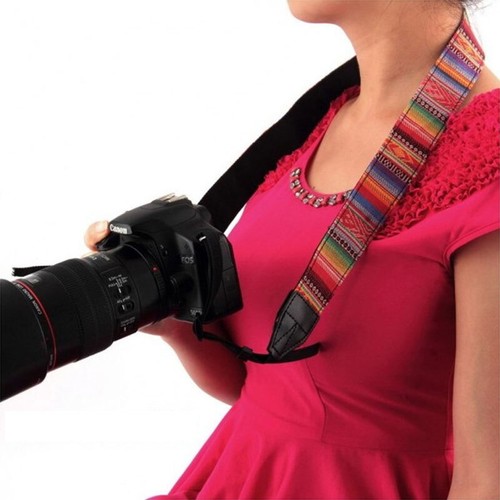 Camera Strap Compatible With Sony Nikon Olympus DSLR Canon Vintage Shoulder Neck - Picture 4 of 15