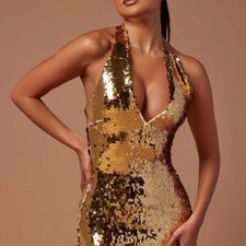 Sequin Dress - Gold