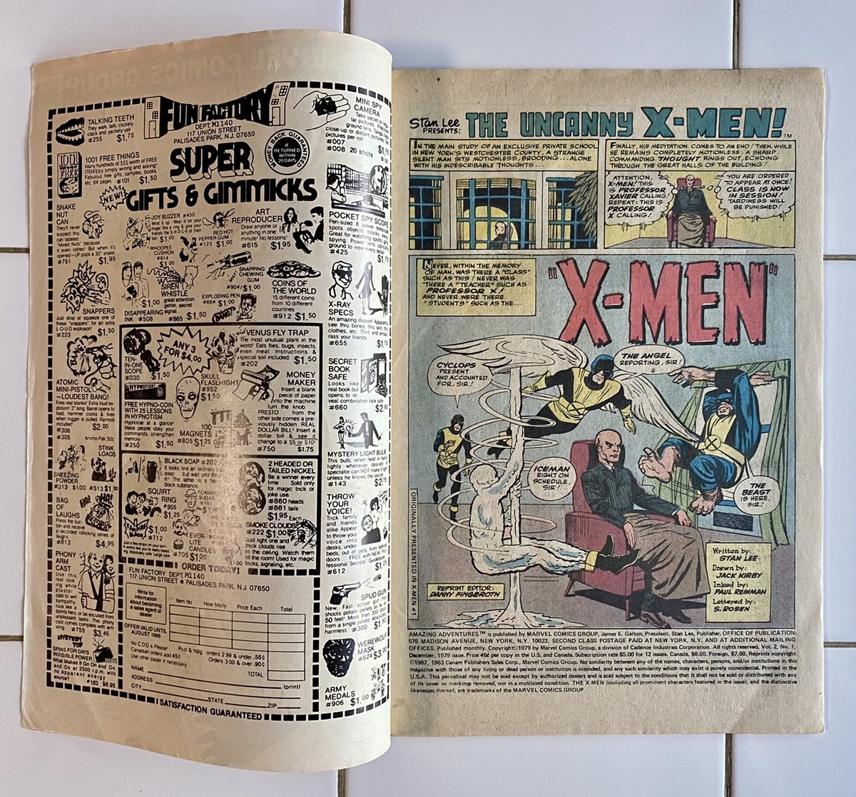 AMAZING ADVENTURES FEATURING THE X-MEN #1 1979 Marvel Comics
