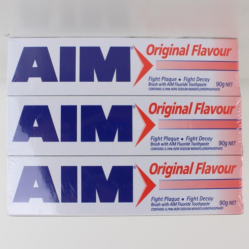 12 x AIM 90g TOOTHPASTE ORIGINAL FLAVOUR 100% Brand New (4 x pk3) - Picture 2 of 4