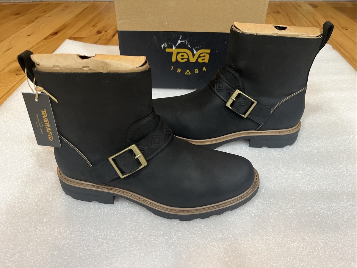 Teva Women's Rowena Buckle Ankle Boot Size Black New