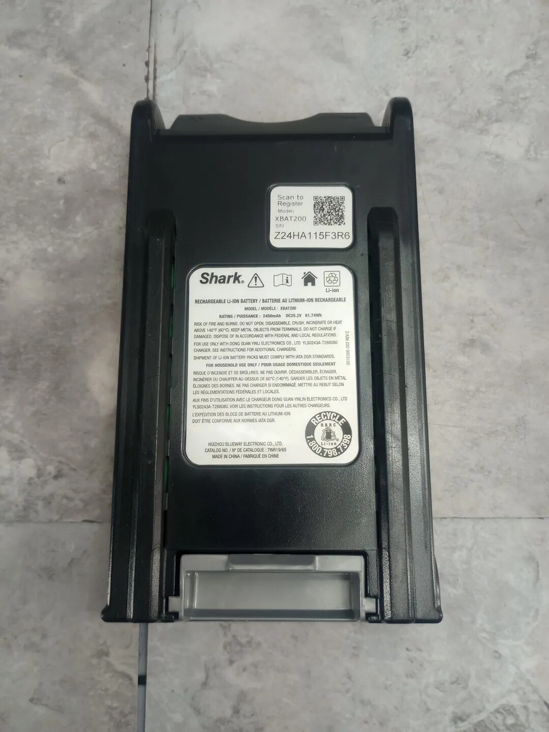 OEM Shark Cordless Vacuum Battery Lithium ION Power Pack Rechargeable