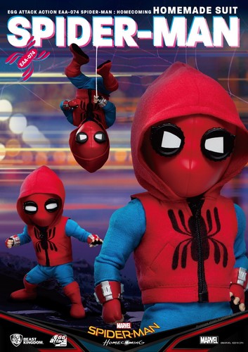 BEAST KINGDOM Egg Attack Homecoming Spider-Man Homemade Suit 6.5" Action Figure - Picture 8 of 9