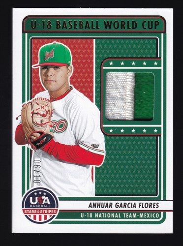 2023 Panini Stars & Stripes ANHUAR GARCIA FLORES🔥World Cup 2-Color Jersey 06/10 - Picture 1 of 2