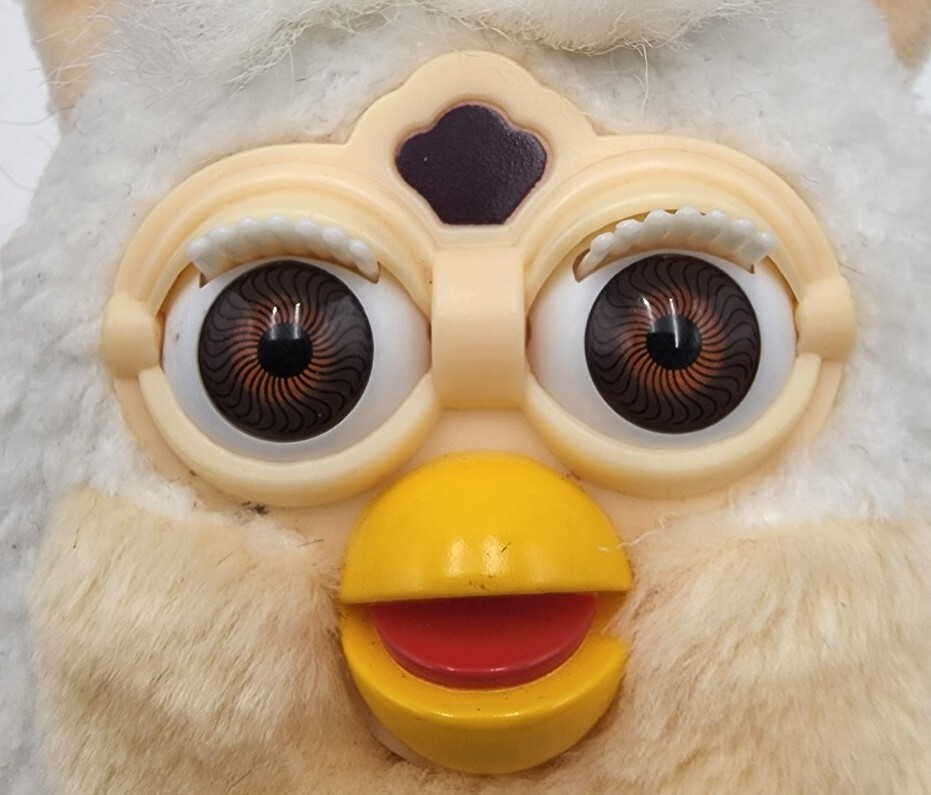 Furby Buddies 1999 LAMB White/Cream Fur Brown Eyes Very RARE! | eBay