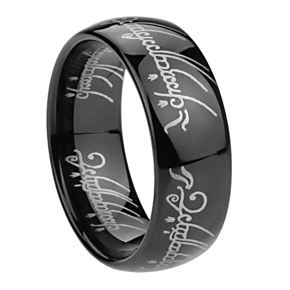 Acero Inoxidable Anillos de letras, números y palabras para De hombre