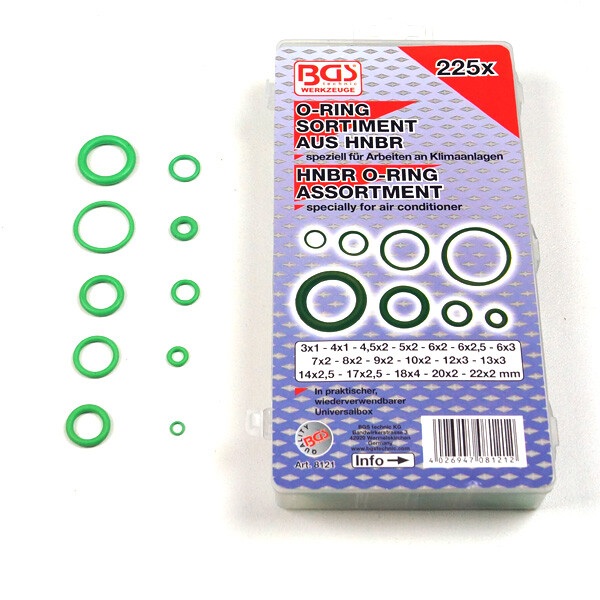 BGS Hnbr O Ring Gummidichtungen Satz Dichtungsringe Sortiment GrüNe Dichtringe-image